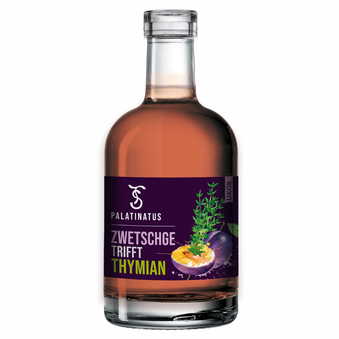 Zwetschge trifft Thymian Likör